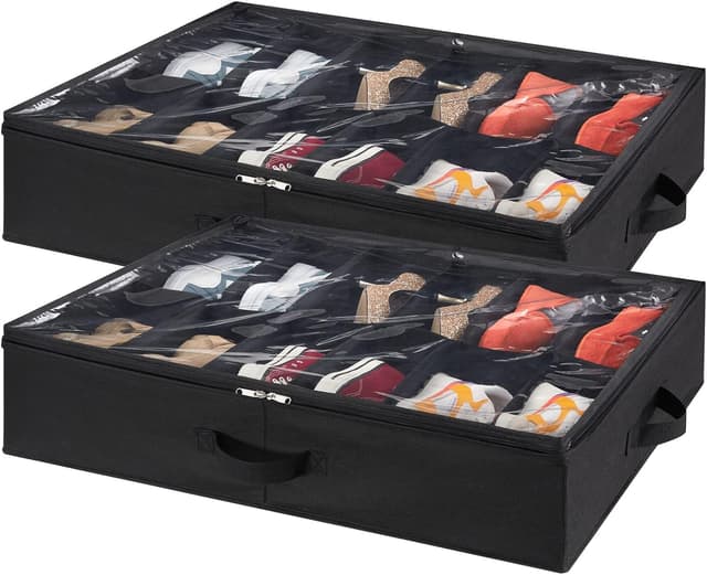 Detalle de Lifewit Under Bed Shoe Organizer 24 pairs