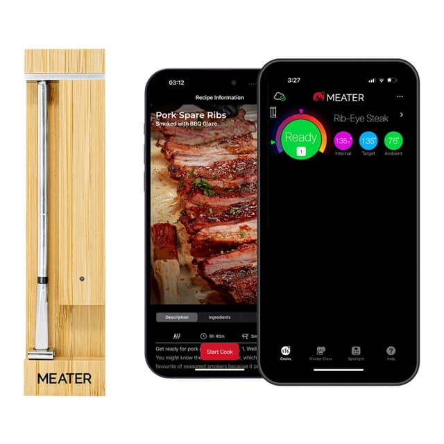Detalle de MEATER Pro Smart Bluetooth Wireless Meat Thermometer (Long Range, Digital, 1000°F Heat Resistance)