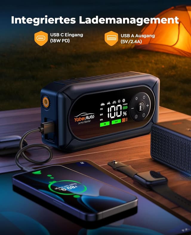 Thumbnail 4 de YaberAuto AP02 Starthilfe Powerbank