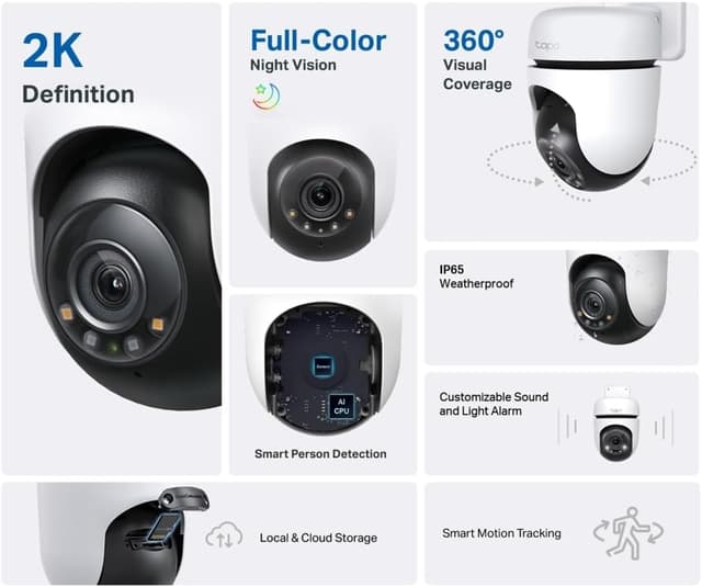 Thumbnail 2 de TP-Link Tapo C510W 2K Pan/Tilt Security Camera