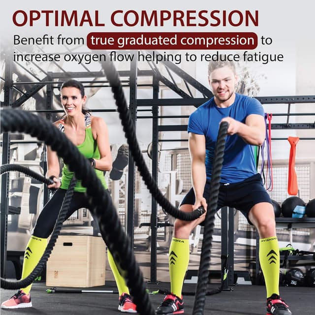 Detalle de Rymora Compression Socks for Men and Women – for Sports, Running, Work & Flying