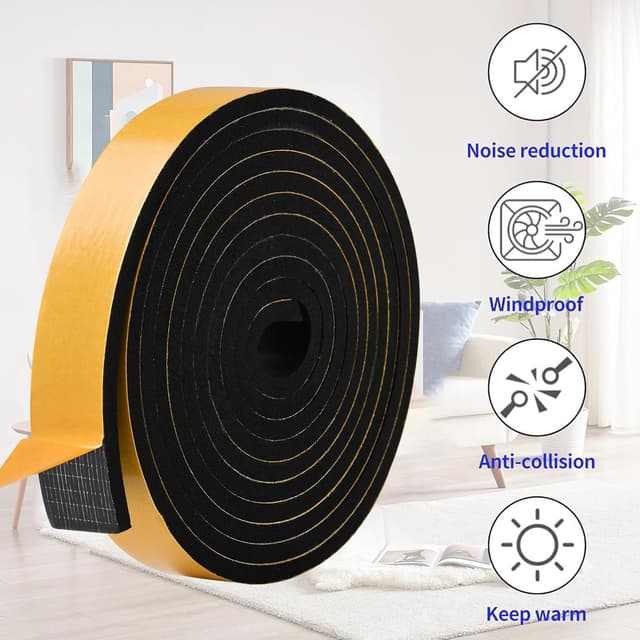 Detalle 1 de 25mm EVA foam self-adhesive tape strip