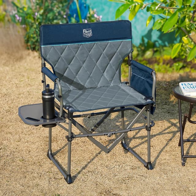 Detalle de TIMBER RIDGE Folding Camping Chair 180kg