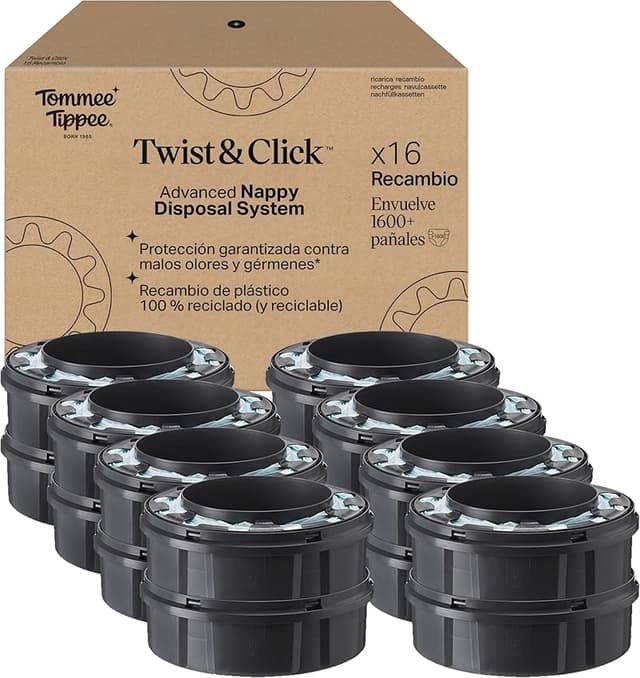 Imagen de Tommee Tippee Recambio Paquete de 16 para Contenedor Twist and Click en OfertitasTOP