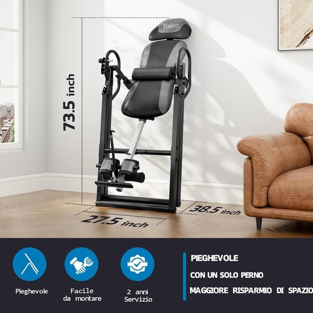 Thumbnail 2 de YOLEO Tavola di inversione Panca a inversione 300 lbs
