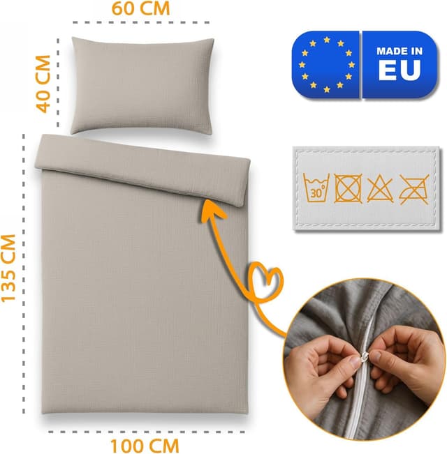 Thumbnail 2 de Totsy Baby Mousseline Housse de Couette 100x135 cm