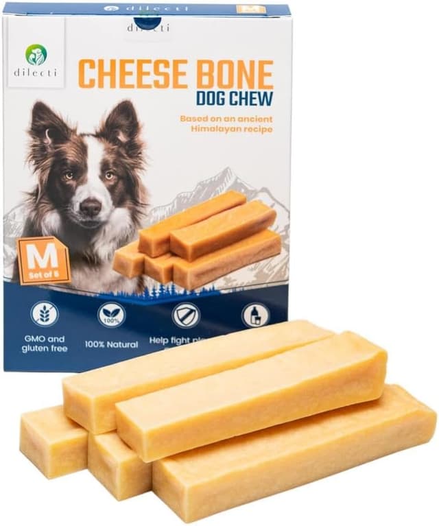 Thumbnail 6 de Dilecti Natürliche Käse Kauknochen M-Set für Hunde