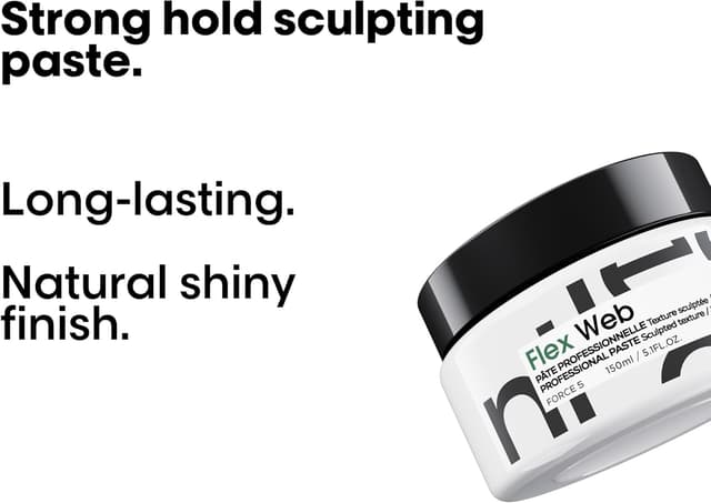 Detalle de L’Oréal Professionnel Tecni.Art Web Pasta Modellante Tenuta Extra-Forte Effetto Naturale e Brillante da 100 ml