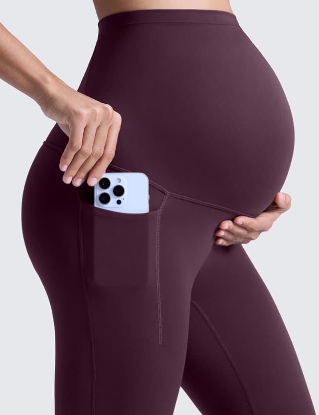 Detalle 2 de CRZ YOGA Donna Butterluxe maternità leggings con tasche e pannello 63 cm