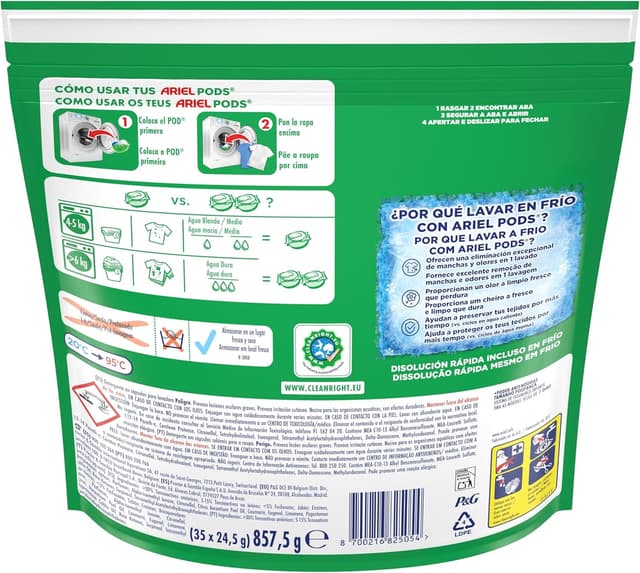 Thumbnail 5 de Ariel PODs Platinum - Cápsulas para 70 Lavados con Quitamanchas