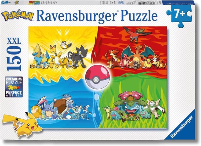 Detalle de Ravensburger Puzzle Pokémon 150 piezas, 49×36 cm 🧩