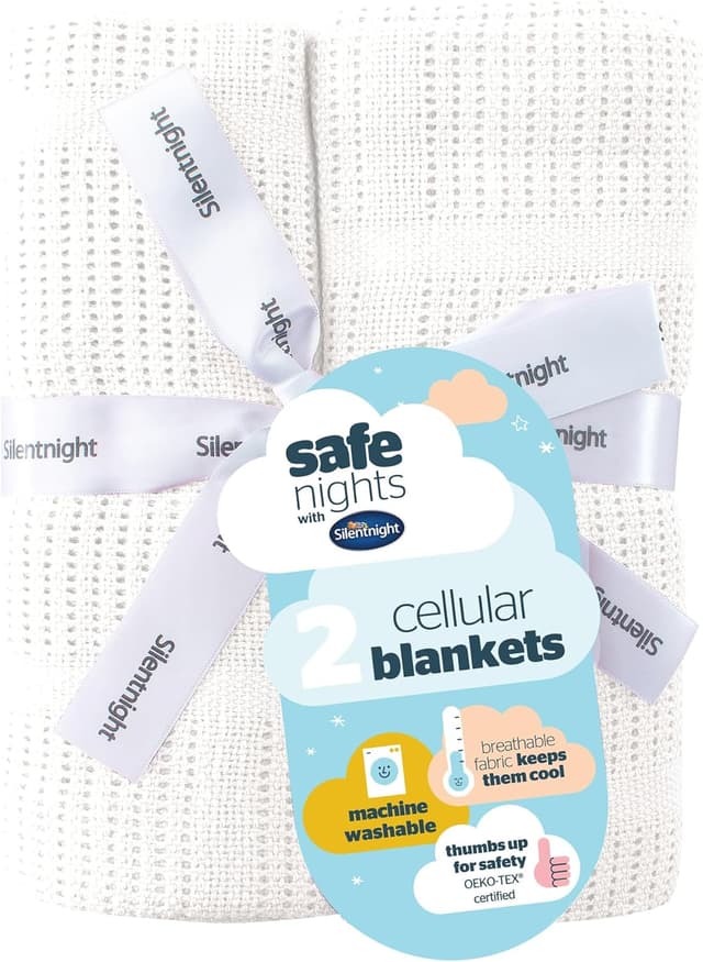 Thumbnail 6 de Silentnight Safe Nights baby blanket 2 pack
