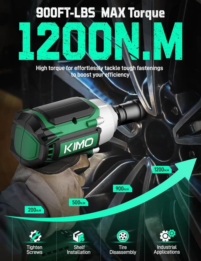 Detalle 2 de KIMO Impact Wrench 1200Nm 1/2