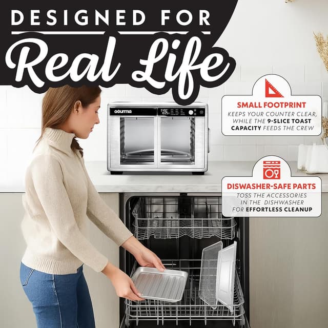 Thumbnail 6 de Gourmia French Door 37 Qt Air Fryer