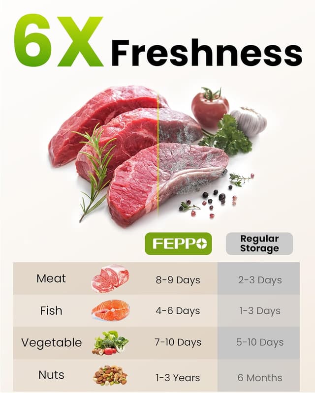 Thumbnail 5 de FEPPO Vacuum Sealer 1200mAh 🥫