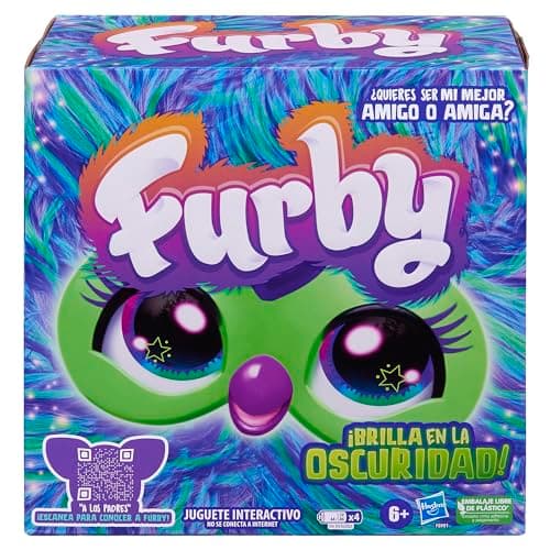 Detalle de Furby Galaxy de Furby (peluche interactivo que brilla en la oscuridad) – versión en español