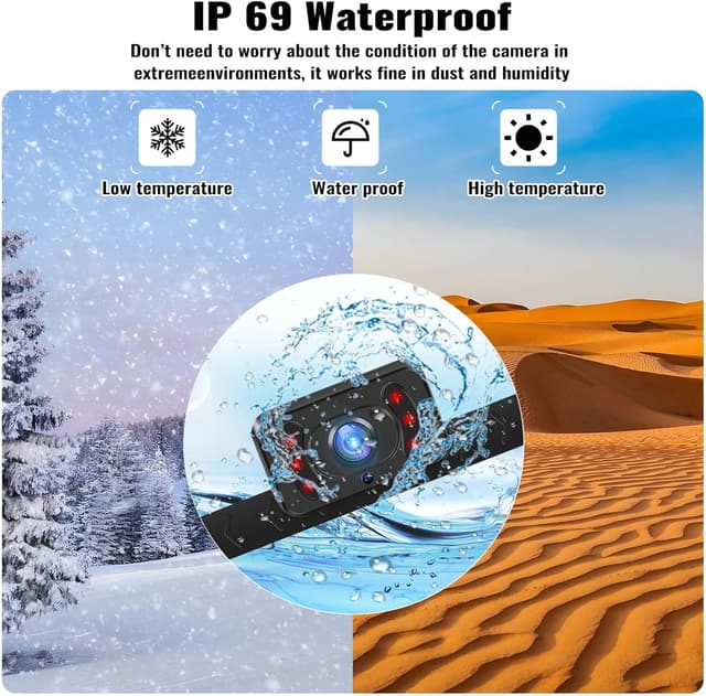 Thumbnail 1 de Caméra de Recul 1080P 120° avec Moniteur 4,3