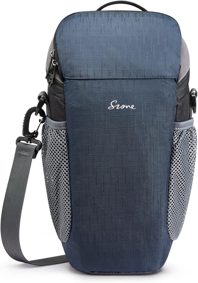 Detalle de S-ZONE sac étanche pour appareil photo DSLR/SLR avec poches et housse anti-intempéries