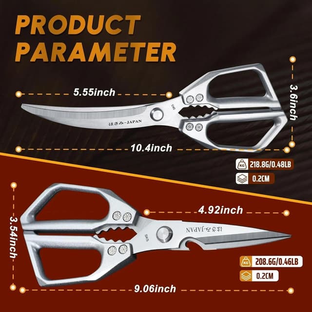 Thumbnail 5 de HUUSK Kitchen Scissors Set stainless steel kitchen shears ✂