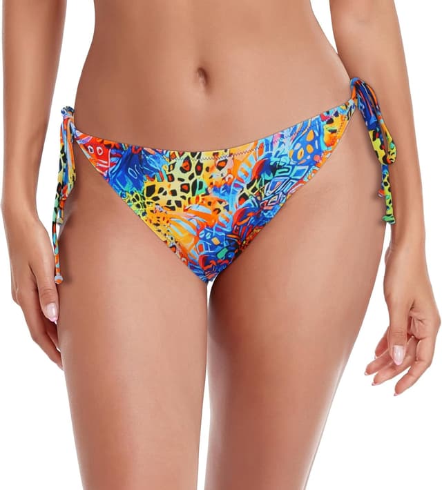 Detalle de RELLECIGA slip bikini classico con fondo a laccetti e fiocchi laterali