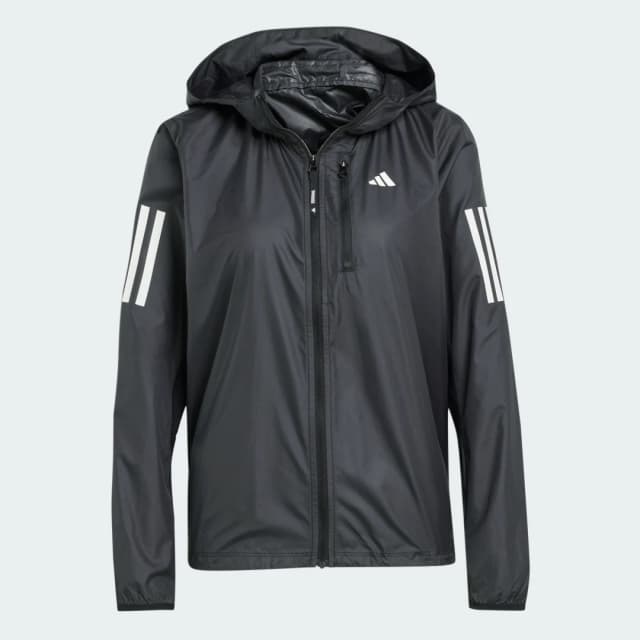 Detalle de adidas Own The Run Chaqueta negra