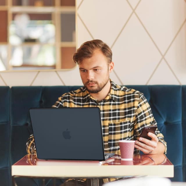 Thumbnail 6 de eleger bruchsichere Hülle für MacBook Pro 13 Zoll (M1/M2) – mattschwarzes TPU & Hart-PC Case