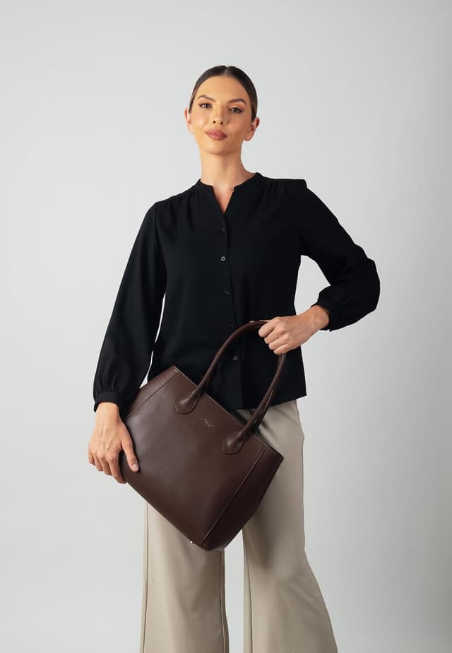 Thumbnail 1 de Carlheim Selena Lederhandtasche Braun