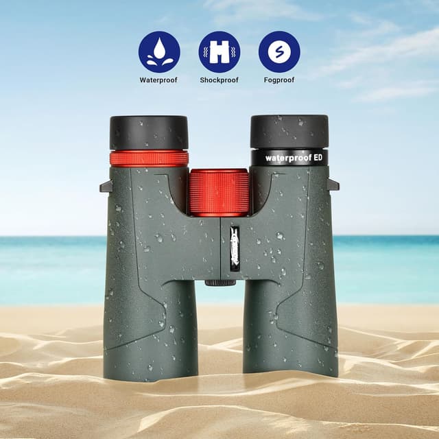 Detalle de AOMEKIE ED 10x42 binoculars for clear viewing