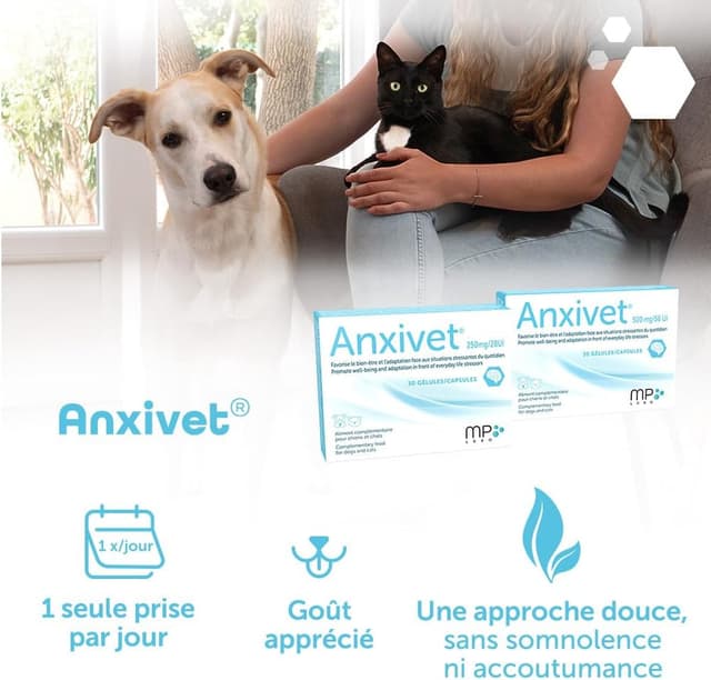 Detalle 2 de MP Labo Anxivet 250 mg pour chiens et chats