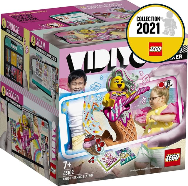 Detalle 2 de LEGO VIDIYO 43102 Candy Mermaid BeatBox (71 pieces) for kids