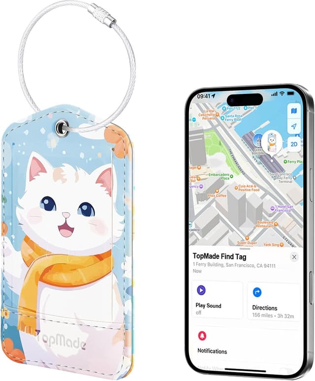 Thumbnail 2 de TopMade Smart Luggage Tag with Find My, Rechargeable 1