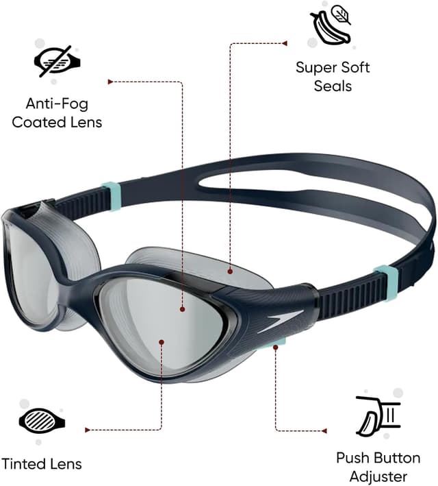 Detalle 2 de Speedo Biofuse 2.0 Mirror Gafas de Natación 🏊