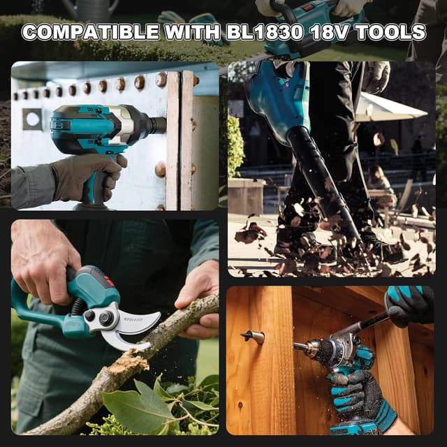 Thumbnail 6 de Bonadget 2x 18V 5.0Ah Li-ion Replacement Batteries for Makita 18V LXT