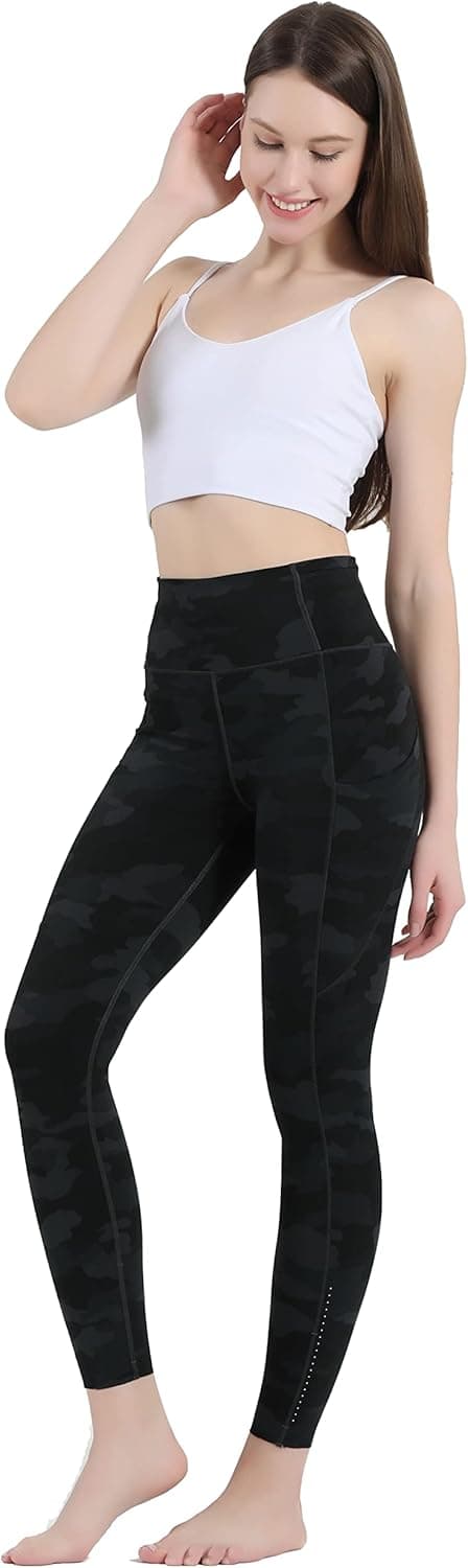 Detalle 2 de OVRUNS Women’s High Waist Yoga Pants – Tummy Control Gym Leggings with Pocket