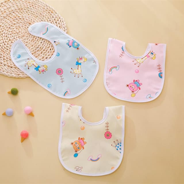 Detalle de SLOSH bavaglini neonati impermeabili con bottone e panno per ruttino/dentizione (pacco da 11)