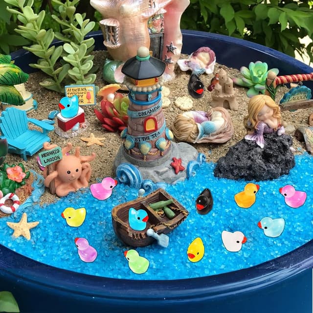 Thumbnail 3 de WIURGOHA 150PCS Mini Resin Ducks 0.6in