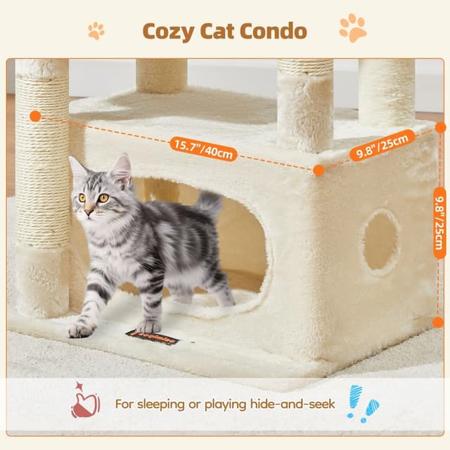 Detalle de Taoqimiao Cat Tree 98cm for scratching