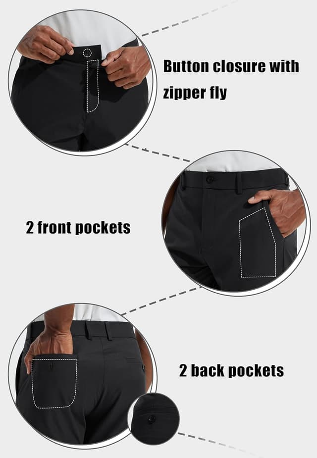 Detalle 2 de Men's Golf Pants Lightweight Stretch 32