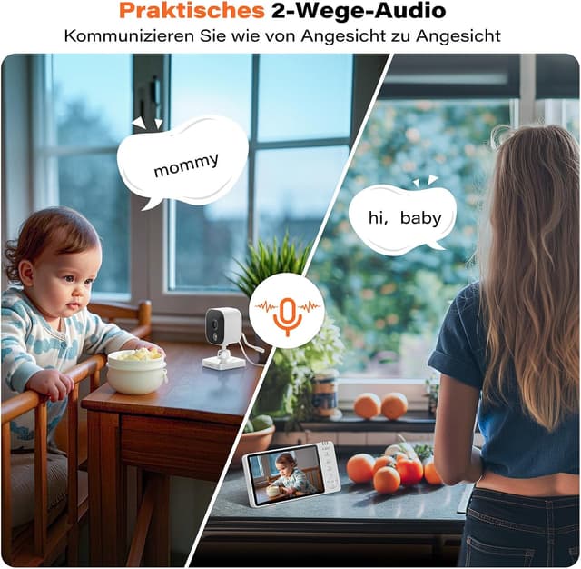 Detalle 2 de APPS2Car APPS2Car 2-in-1 Babyphone 5 Zoll