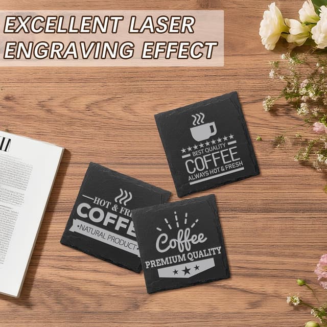 Thumbnail 6 de DASSNANE 60 PCS Slate Coasters