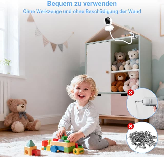 Thumbnail 4 de ToyGem Halterung für GHB Babyphone — universeller Ständer für Babykamera