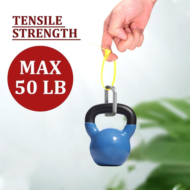 Detalle de Wiederverschließbare Kabelbinder Bunt Set 300 x 5 mm (lösbar) inkl. 50 Klebesockel – 100 Stück