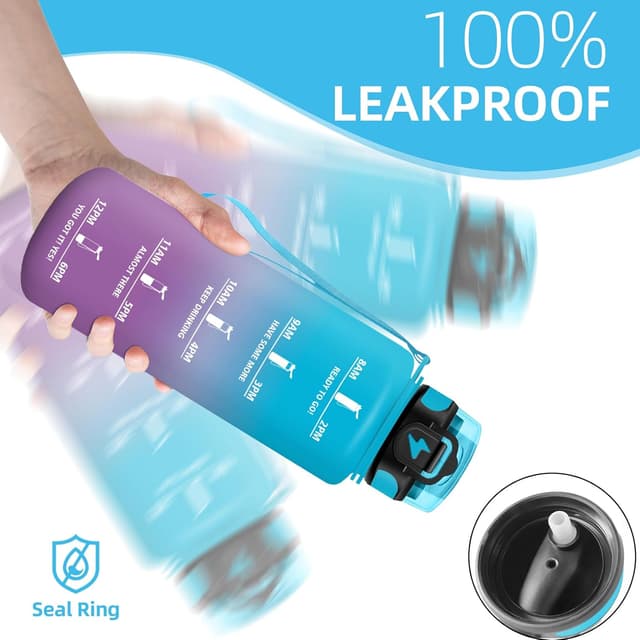 Detalle de Motswedi borraccia 1500 ml motivazionale senza BPA con cannuccia