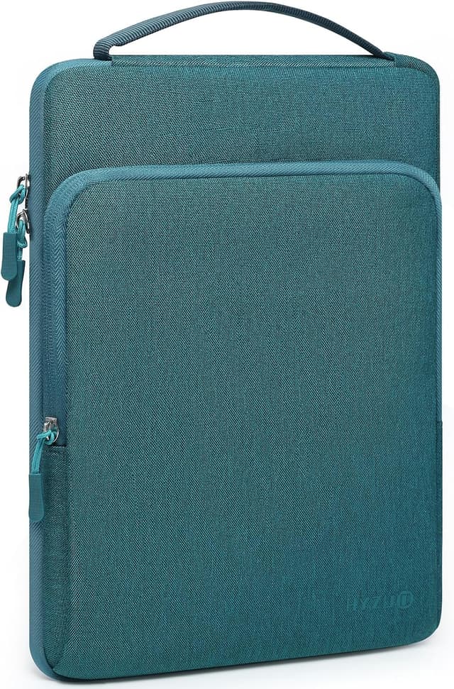 Detalle de HYZUO 15–16 inch Laptop Bag Sleeve (Dark Green) with organiser pockets