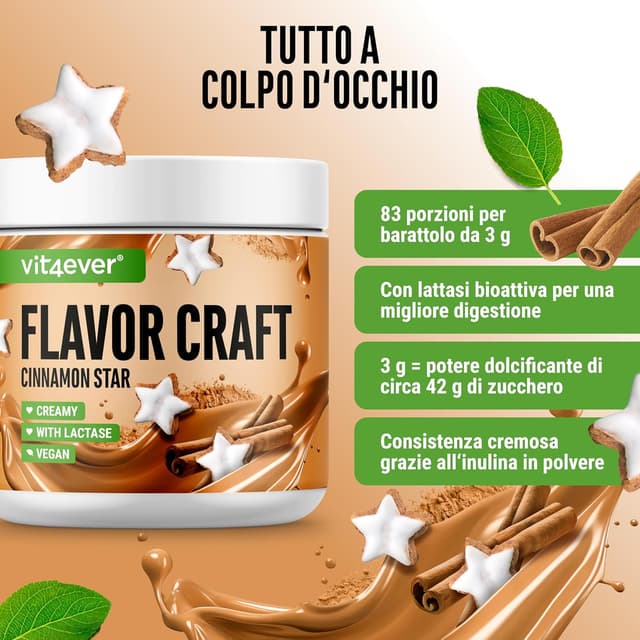 Detalle de Vit4ever Polvere di Cannella Star (Flavor Craft) da 250 g