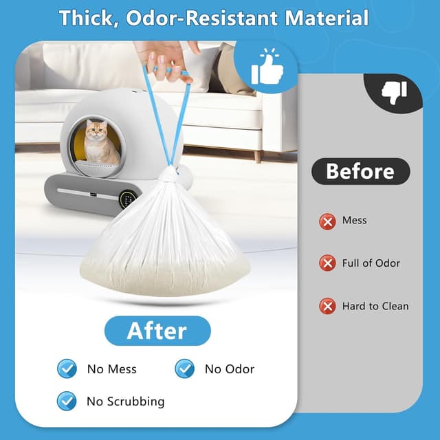 Thumbnail 3 de Kitcanis Cat Litter Tray Liners 40PCS