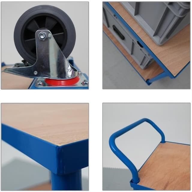 Thumbnail 5 de PROREGAL Tischwagen Transportwagen 400 kg Lichtblau