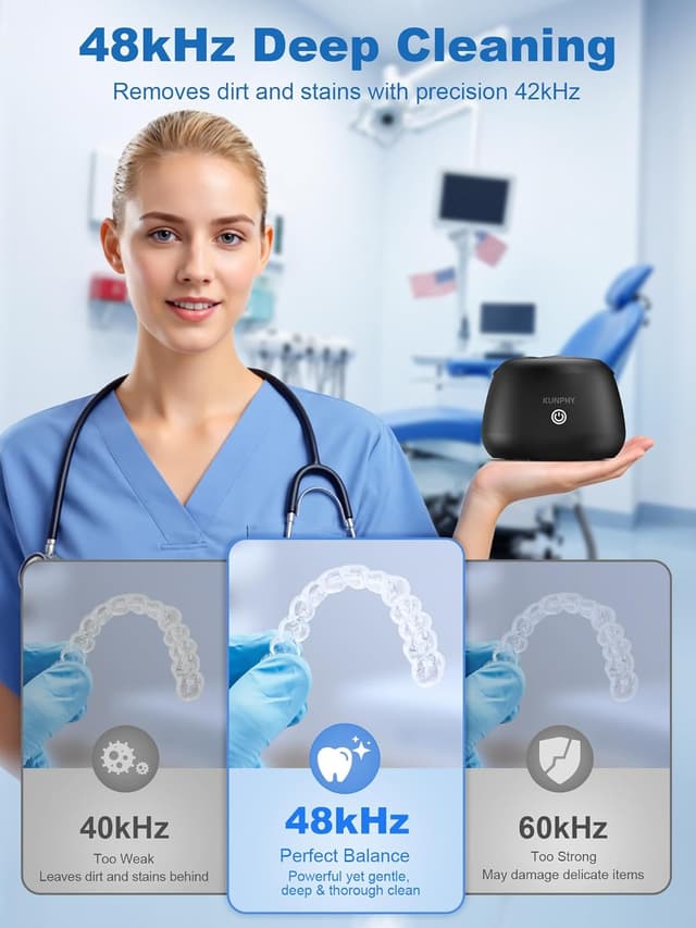 Detalle 2 de KUNPHY 2026 Ultrasonic Retainer Cleaner 7oz