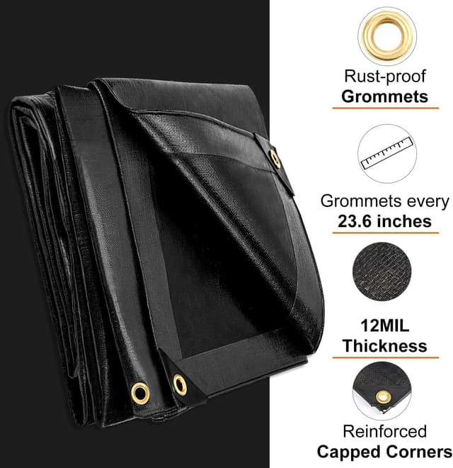 Detalle de Patiobay Tarp 16x20FT 12 Mil heavy duty