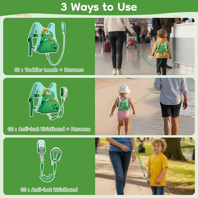 Thumbnail 6 de Dr.meter 3 in 1 Toddler Harness Leash 1.2M 🦖